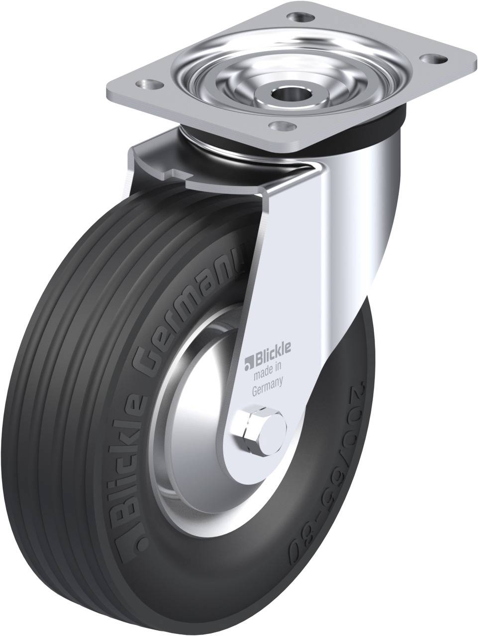 Blickle 749515 L-V 205R-FA Kółko skrętne Średnica koła: 200 mm Maksymalne obciążenie: 225 kg 1 szt. - obrazek 1