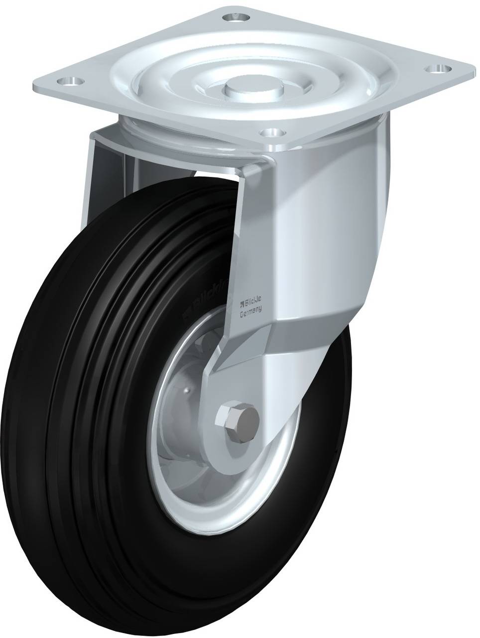 Blickle 707992 L-V 256K-ST Kółko skrętne z hamulcem Średnica koła: 250 mm Maksymalne obciążenie: 350 kg 1 szt. - obrazek 1