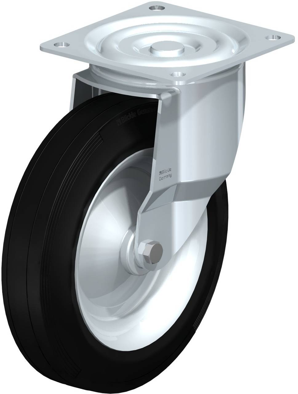 Blickle 41533 L-V 282R Kółko skrętne Średnica koła: 280 mm Maksymalne obciążenie: 385 kg 1 szt. - obrazek 1