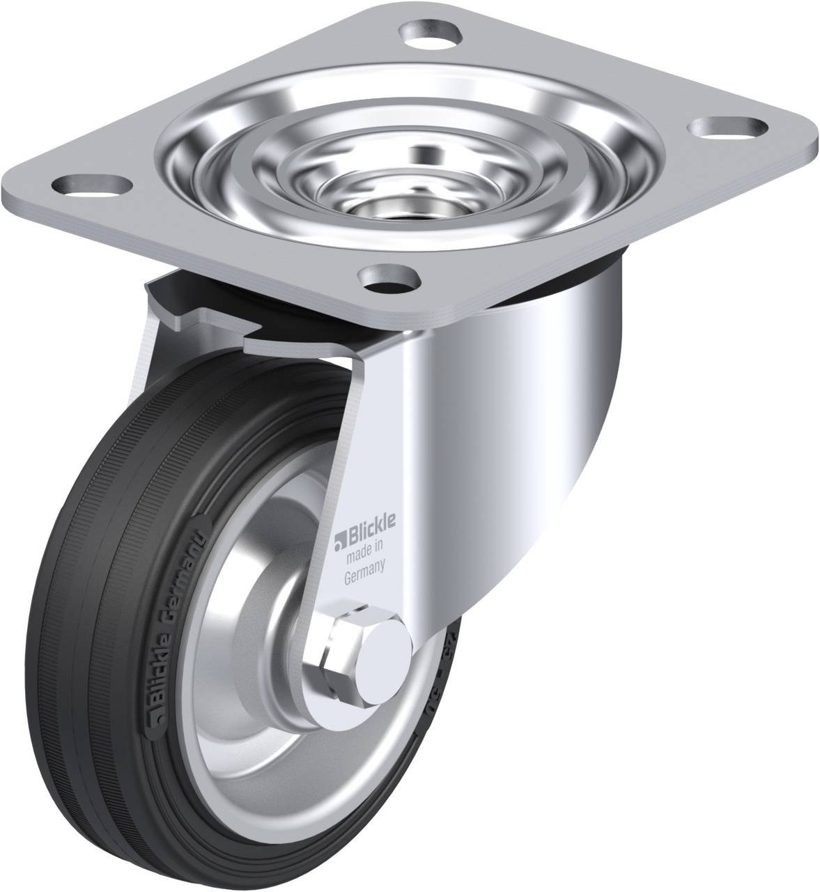 Blickle 35816 L-V 80R Kółko skrętne Średnica koła: 80 mm Maksymalne obciążenie: 50 kg 1 szt. - obrazek 1