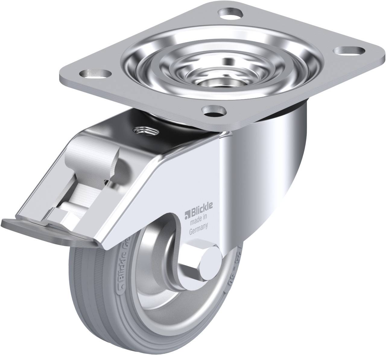 Blickle 300731 L-V 80R-FI-SG Kółko skrętne z hamulcem Średnica koła: 80 mm Maksymalne obciążenie: 50 kg 1 szt. - obrazek 1