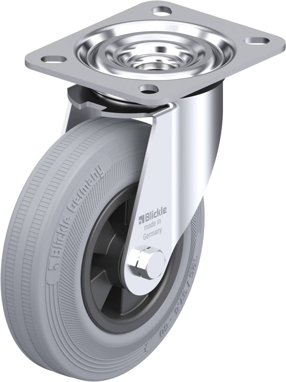 Blickle 63891 L-VPP 125R-SG Kółko skrętne Średnica koła: 125 mm Maksymalne obciążenie: 100 kg 1 szt. - obrazek 1