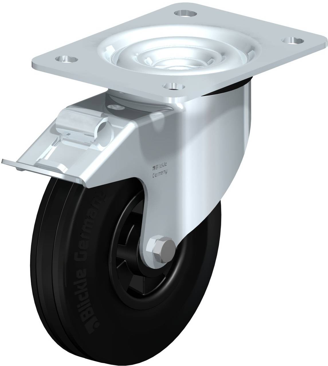 Blickle 561597 L-VPP 140R-FI Kółko skrętne z hamulcem Średnica koła: 140 mm Maksymalne obciążenie: 115 kg 1 szt. - obrazek 1