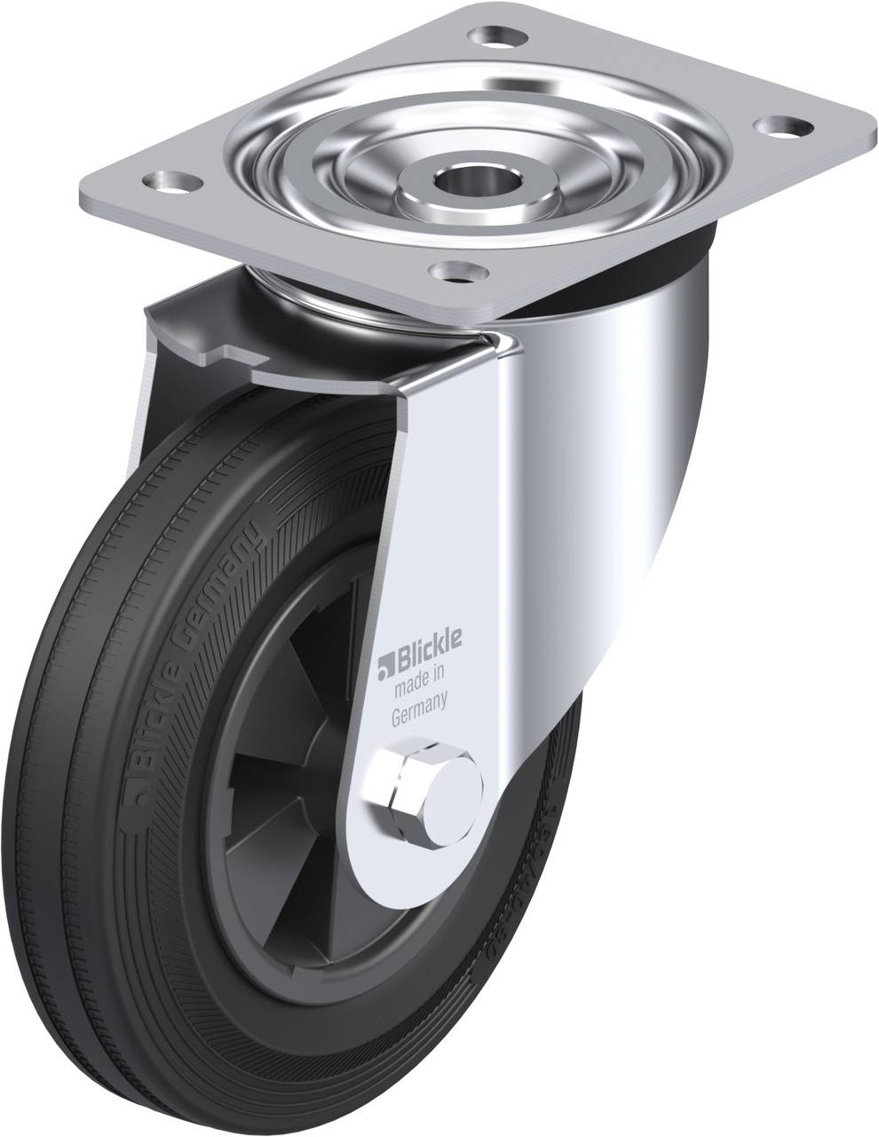 Blickle 21881 L-VPP 160G Kółko skrętne Średnica koła: 160 mm Maksymalne obciążenie: 135 kg 1 szt. - obrazek 1