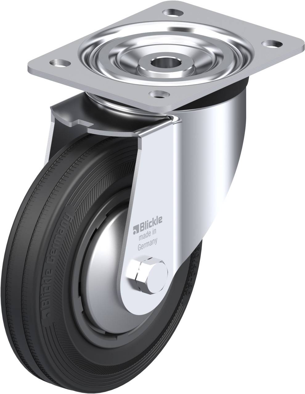 Blickle 56895 L-VPP 160G-FA Kółko skrętne Średnica koła: 160 mm Maksymalne obciążenie: 135 kg 1 szt. - obrazek 1