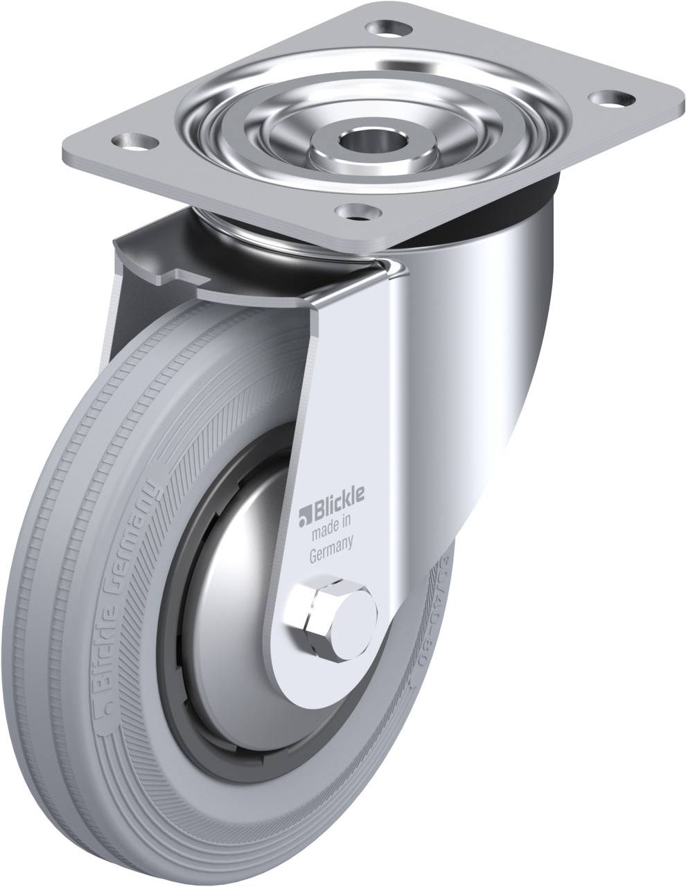 Blickle 273532 L-VPP 160R-SG-FA Kółko skrętne Średnica koła: 160 mm Maksymalne obciążenie: 135 kg 1 szt. - obrazek 1