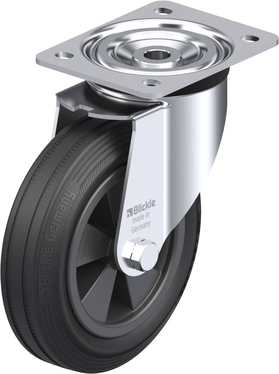 Blickle 29827 L-VPP 180G Kółko skrętne Średnica koła: 180 mm Maksymalne obciążenie: 170 kg 1 szt. - obrazek 1