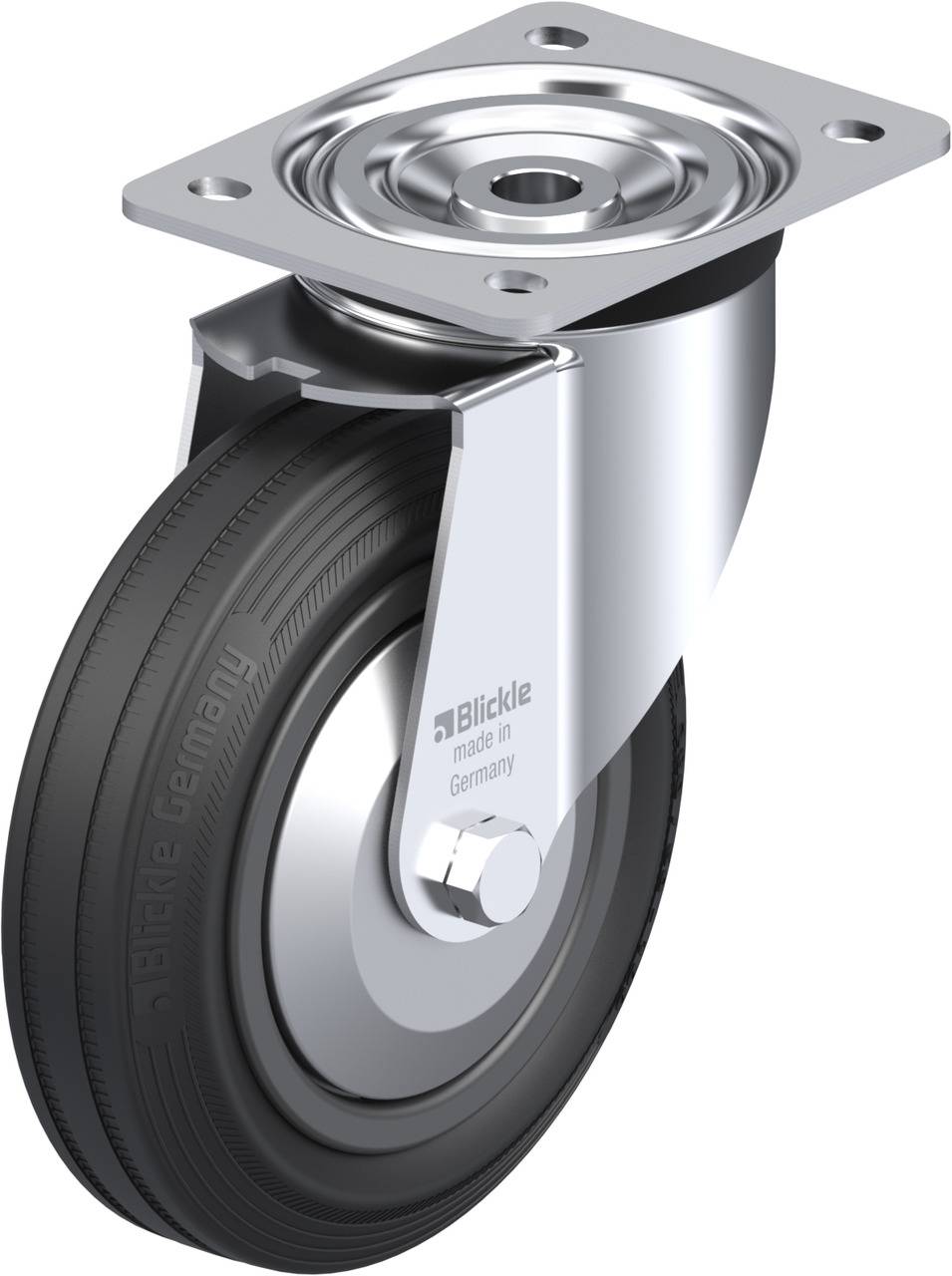 Blickle 1743 L-VPP 180G-FA Kółko skrętne Średnica koła: 180 mm Maksymalne obciążenie: 170 kg 1 szt. - obrazek 1