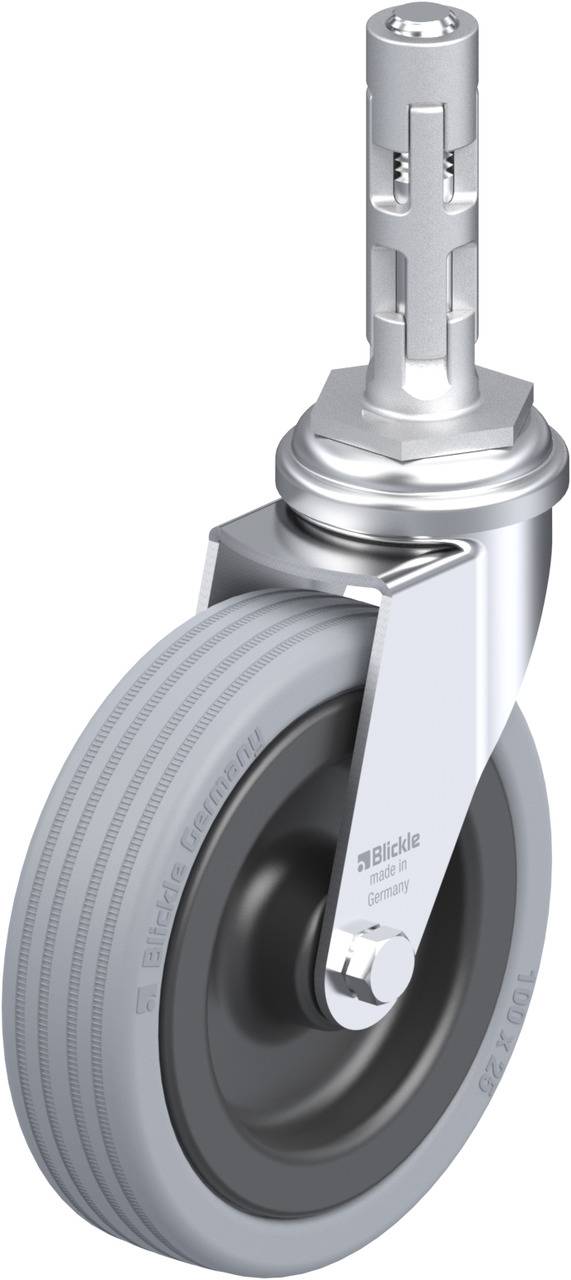 Blickle 297291 LRA-VPA 100G-E01 Kółko skrętne Średnica koła: 100 mm Maksymalne obciążenie: 70 kg 1 szt. - obrazek 1