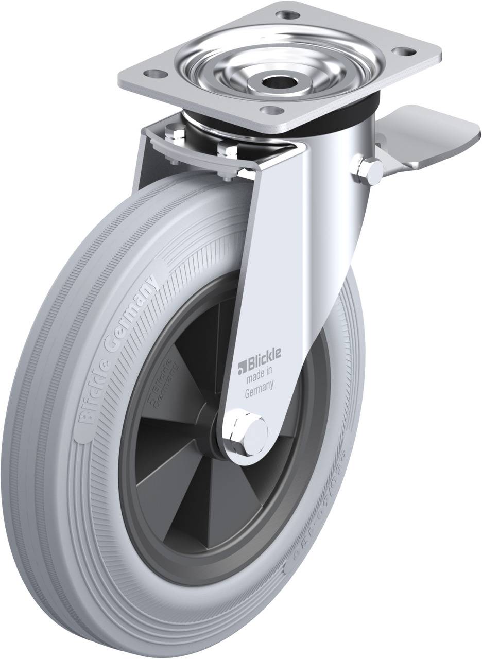 Blickle 345330 L-VPP 250G-3-ST-SG Kółko skrętne z hamulcem Średnica koła: 250 mm Maksymalne obciążenie: 295 kg 1 szt. - obrazek 1