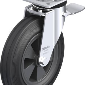 Blickle 50344 L-VPP 250R-3-ST Kółko skrętne z hamulcem Średnica koła: 250 mm Maksymalne obciążenie: 295 kg 1 szt.
