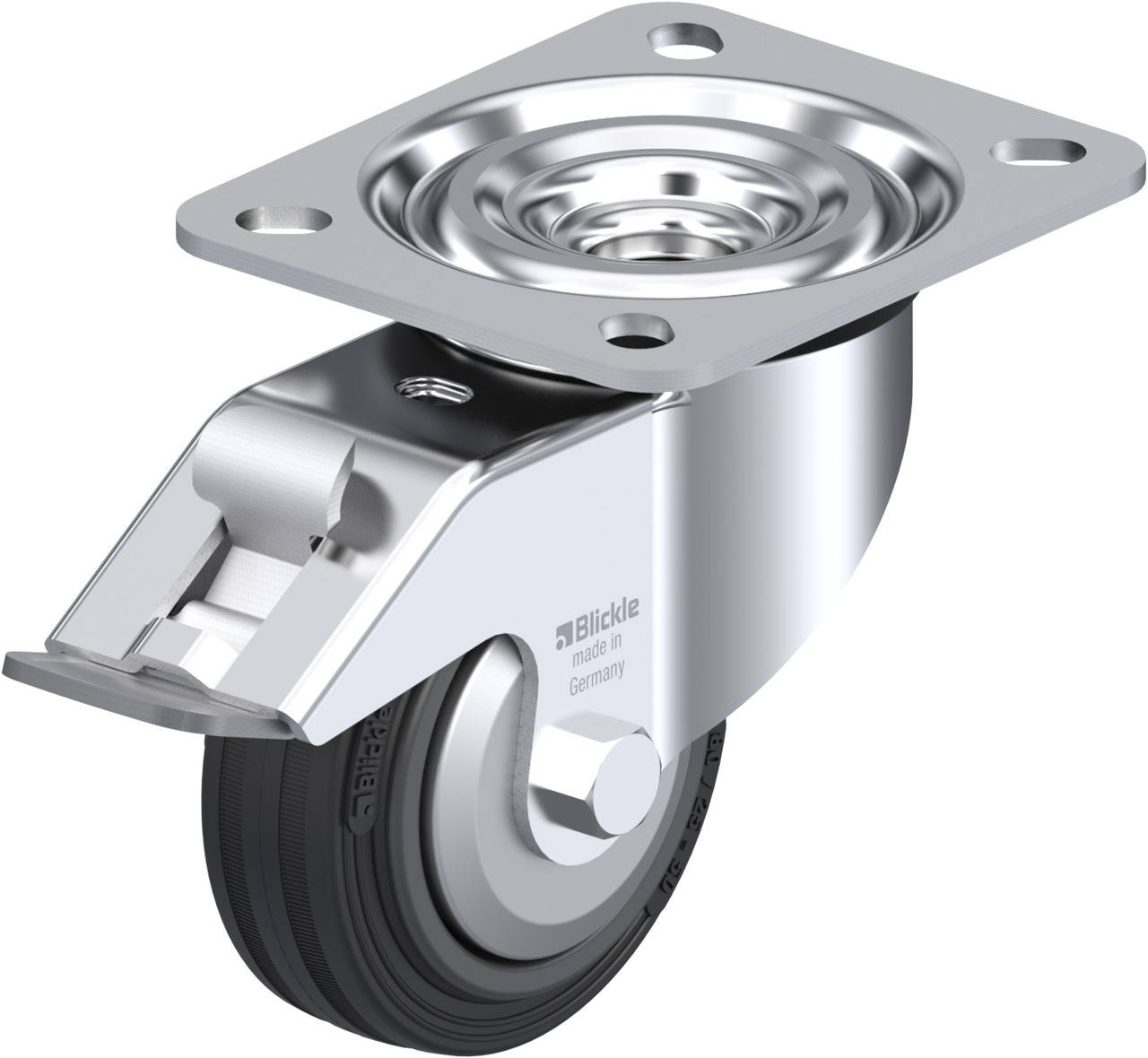 Blickle 596684 L-VPP 80R-FI-FA Kółko skrętne z hamulcem Średnica koła: 80 mm Maksymalne obciążenie: 50 kg 1 szt. - obrazek 1