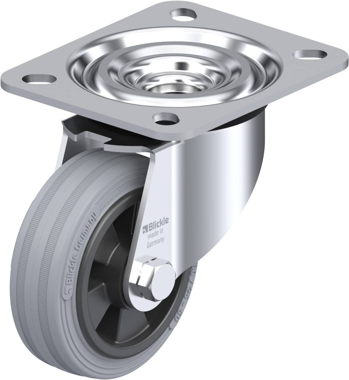 Blickle 92056 L-VPP 80R-SG Kółko skrętne Średnica koła: 80 mm Maksymalne obciążenie: 50 kg 1 szt. - obrazek 1