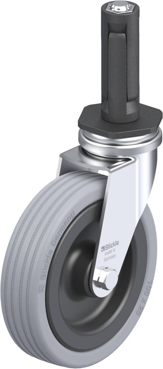 Blickle 856315 LRA-VPA 100G-ER02 Kółko skrętne Średnica koła: 100 mm Maksymalne obciążenie: 70 kg 1 szt. - obrazek 1