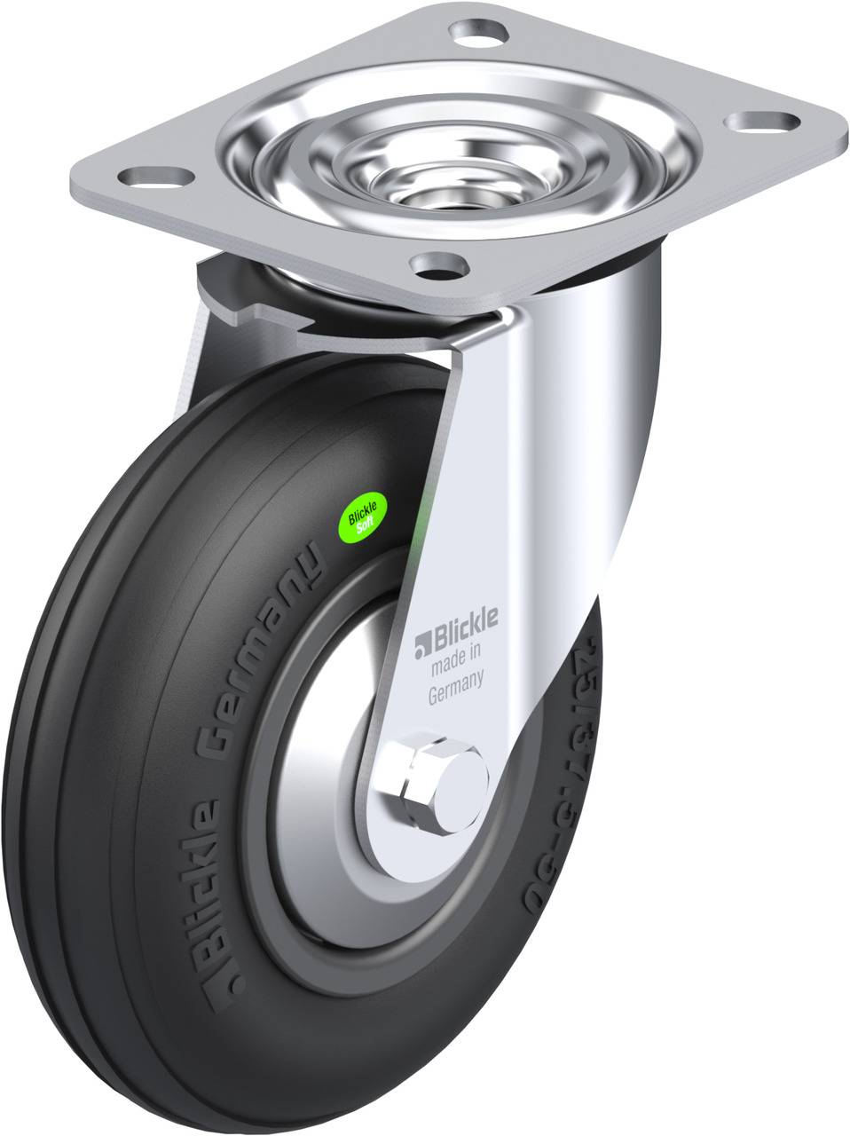 Blickle 663625 L-VWPP 125G-FA Kółko skrętne Średnica koła: 125 mm Maksymalne obciążenie: 50 kg 1 szt. - obrazek 1