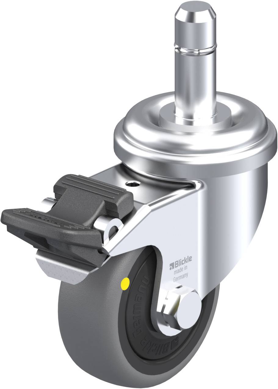 Blickle 744631 LRA-TPA 50KF-FI-ELS-ES Kółko skrętne z hamulcem Średnica koła: 50 mm Maksymalne obciążenie: 30 kg 1 szt. - obrazek 1