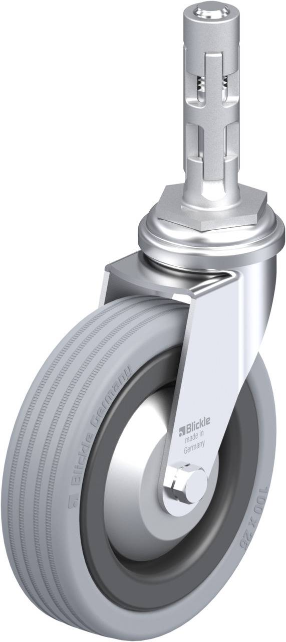 Blickle 484634 LRA-VPA 100G-FA-E01 Kółko skrętne Średnica koła: 100 mm Maksymalne obciążenie: 70 kg 1 szt. - obrazek 1