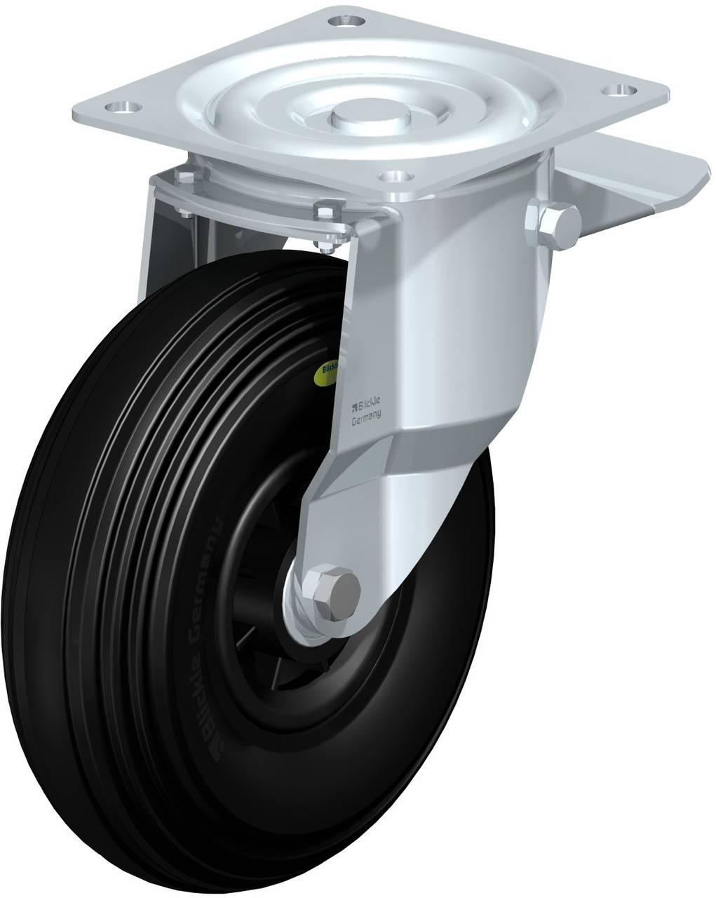 Blickle 578476 L-VWPP 260K-ST Kółko skrętne z hamulcem Średnica koła: 260 mm Maksymalne obciążenie: 200 kg 1 szt. - obrazek 1