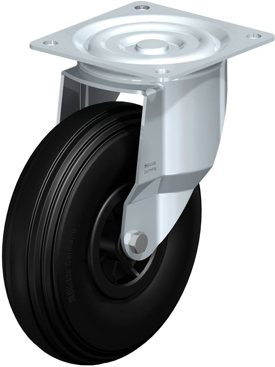 Blickle 755163 L-VWPP 260R Kółko skrętne Średnica koła: 260 mm Maksymalne obciążenie: 200 kg 1 szt. - obrazek 1