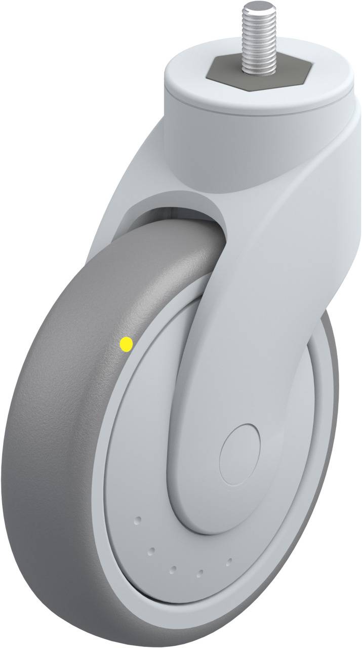 Blickle 745292 LWGE-TPA 126KF-ELS-GS10 Kółko skrętne Średnica koła: 125 mm Maksymalne obciążenie: 80 kg 1 szt. - obrazek 1