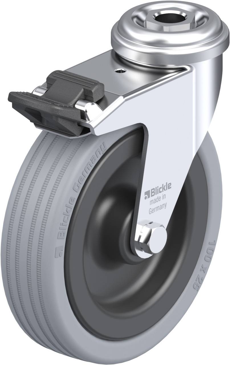 Blickle 273722 LRA-VPA 100G-FI Kółko skrętne z hamulcem Średnica koła: 100 mm Maksymalne obciążenie: 70 kg 1 szt. - obrazek 1