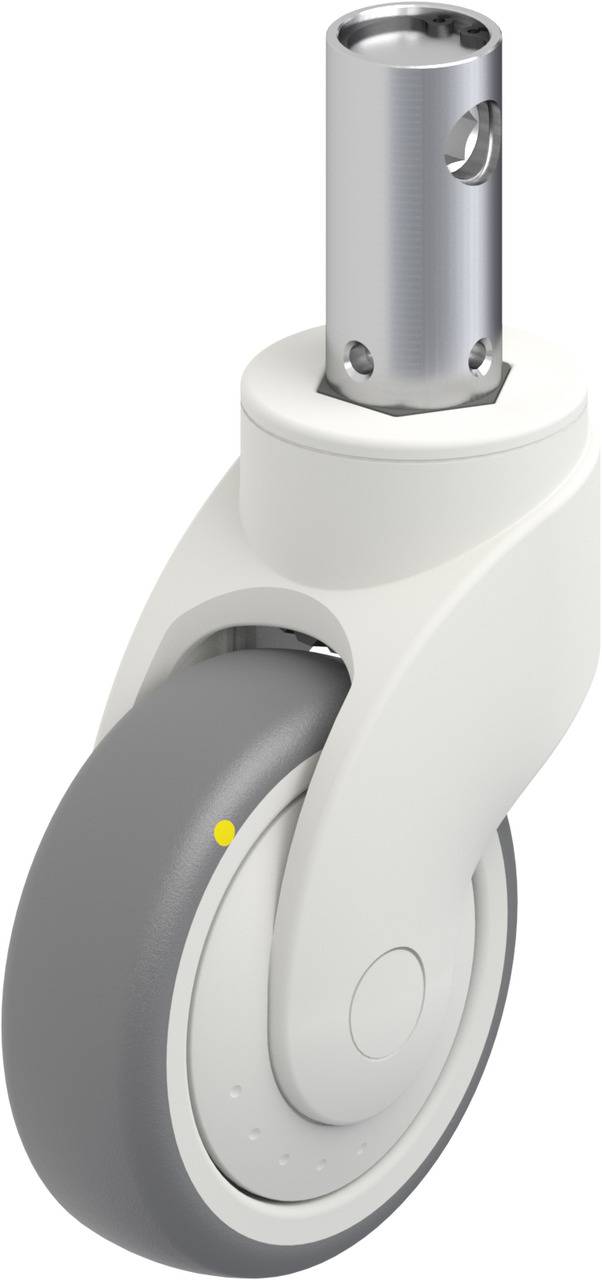 Blickle 849107 LWKE-TPA 101KF-CS11-ELS Kółko skrętne z hamulcem Średnica koła: 100 mm Maksymalne obciążenie: 70 kg 1 szt - obrazek 1