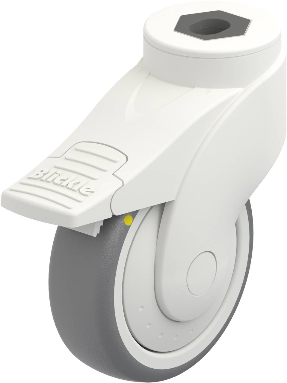 Blickle 744653 LWKE-TPA 101KF-FI-ELS Kółko skrętne z hamulcem Średnica koła: 100 mm Maksymalne obciążenie: 70 kg 1 szt. - obrazek 1