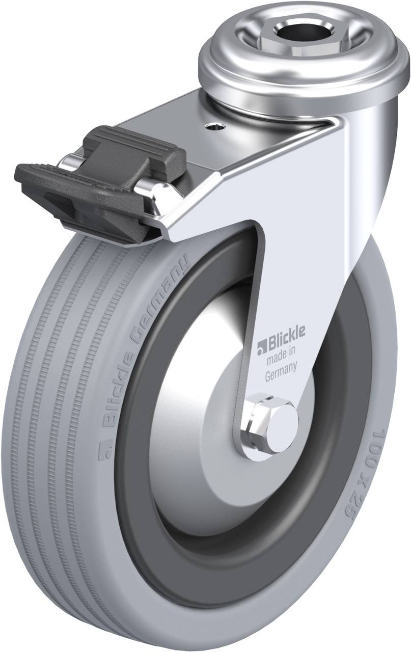 Blickle 274126 LRA-VPA 100G-FI-FA Kółko skrętne z hamulcem Średnica koła: 100 mm Maksymalne obciążenie: 70 kg 1 szt. - obrazek 1