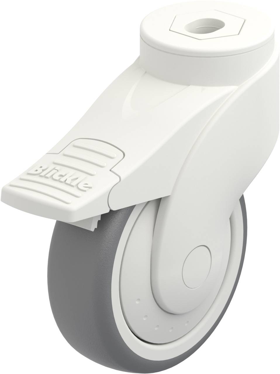 Blickle 743075 LWK-TPA 101KF-FI Kółko skrętne z hamulcem Średnica koła: 100 mm Maksymalne obciążenie: 100 kg 1 szt. - obrazek 1