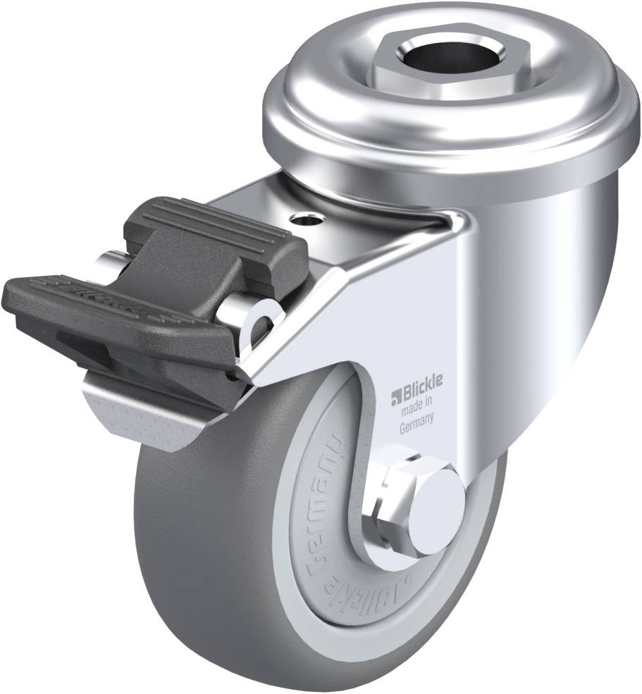 Blickle 574244 LRA-TPA 50KF-FI Kółko skrętne z hamulcem Średnica koła: 50 mm Maksymalne obciążenie: 50 kg 1 szt. - obrazek 1