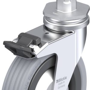 Blickle 294934 LRA-VPA 100G-FI-FA-E03 Kółko skrętne z hamulcem Średnica koła: 100 mm Maksymalne obciążenie: 70 kg 1 szt.