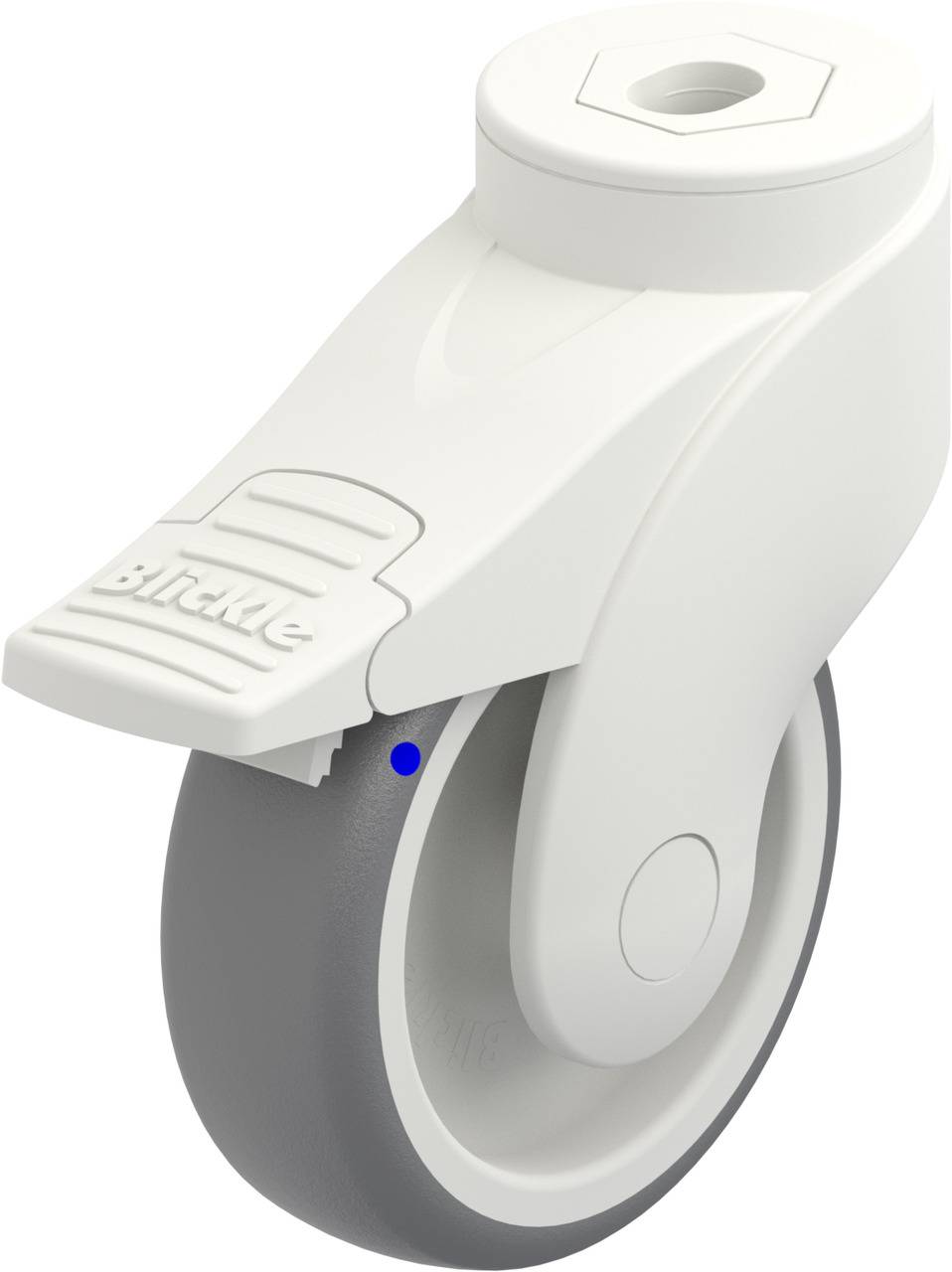 Blickle 744658 LWKX-TPA 101G-FI Kółko skrętne z hamulcem Średnica koła: 100 mm Maksymalne obciążenie: 100 kg 1 szt. - obrazek 1