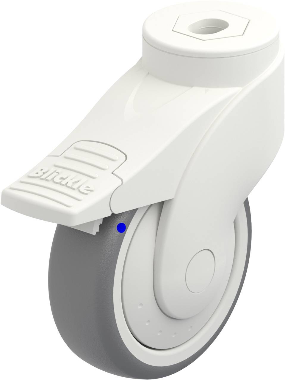 Blickle 744662 LWKX-TPA 101XKF-FI Kółko skrętne z hamulcem Średnica koła: 100 mm Maksymalne obciążenie: 100 kg 1 szt. - obrazek 1