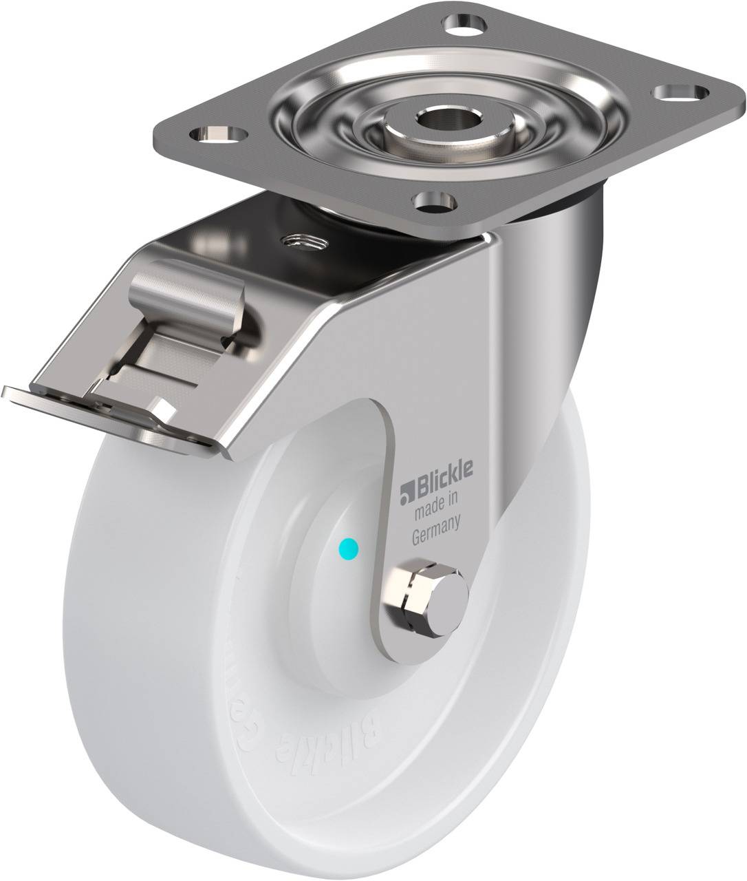 Blickle 755171 LX-PO 125KAD-FI Kółko skrętne z hamulcem Średnica koła: 125 mm Maksymalne obciążenie: 250 kg 1 szt. - obrazek 1