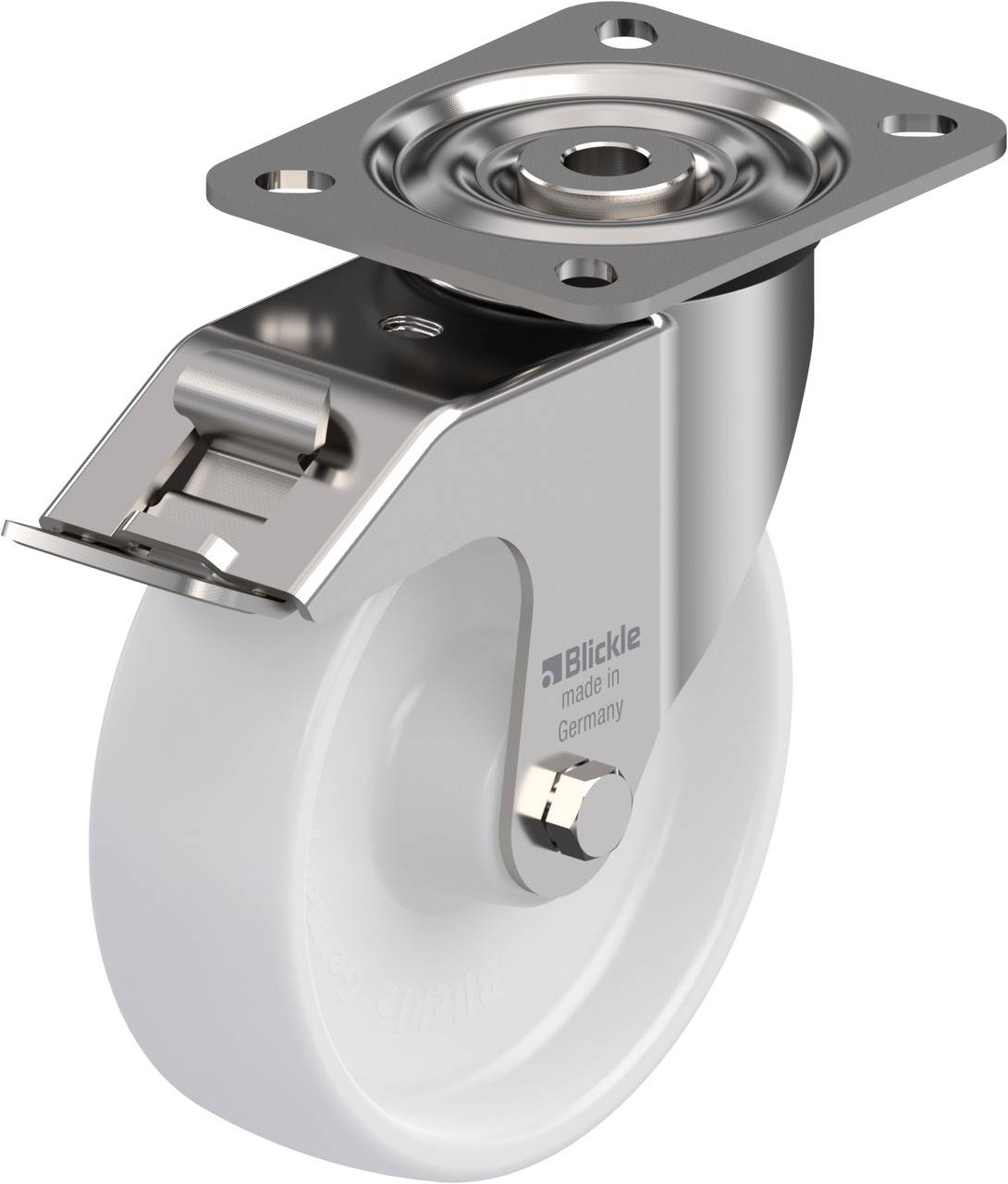 Blickle 755173 LX-PO 125XR-FI Kółko skrętne z hamulcem Średnica koła: 125 mm Maksymalne obciążenie: 250 kg 1 szt. - obrazek 1