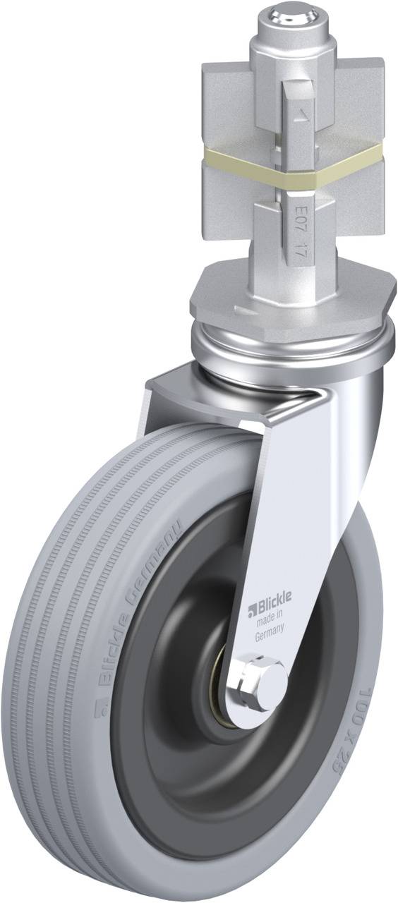 Blickle 731703 LRA-VPA 100K-E07 Kółko skrętne Średnica koła: 100 mm Maksymalne obciążenie: 70 kg 1 szt. - obrazek 1