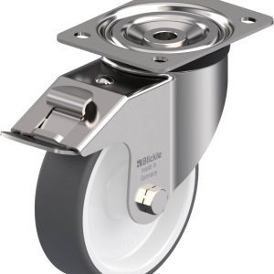 Blickle 66126 LX-POTH 150G-FI Kółko skrętne z hamulcem Średnica koła: 150 mm Maksymalne obciążenie: 400 kg 1 szt. Blickle 66126 LX-POTH 150G-FI Kółko skrętne z hamulcem Średnica koła: 150 mm Maksymalne obciążenie: 400 kg 1 szt.