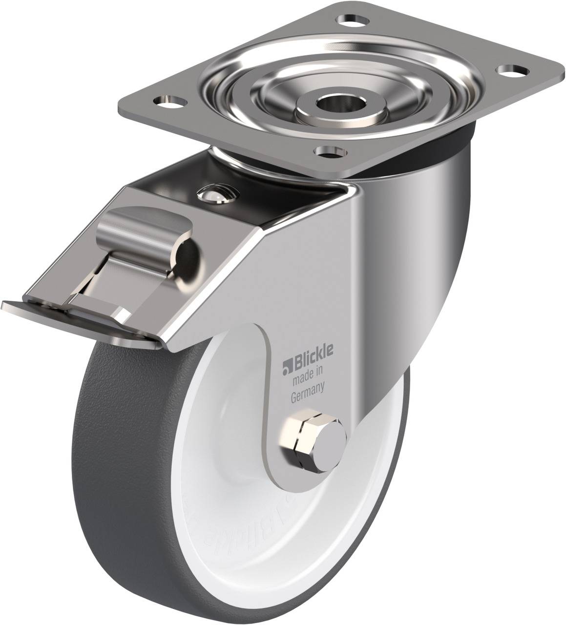 Blickle 66126 LX-POTH 150G-FI Kółko skrętne z hamulcem Średnica koła: 150 mm Maksymalne obciążenie: 400 kg 1 szt. - obrazek 1