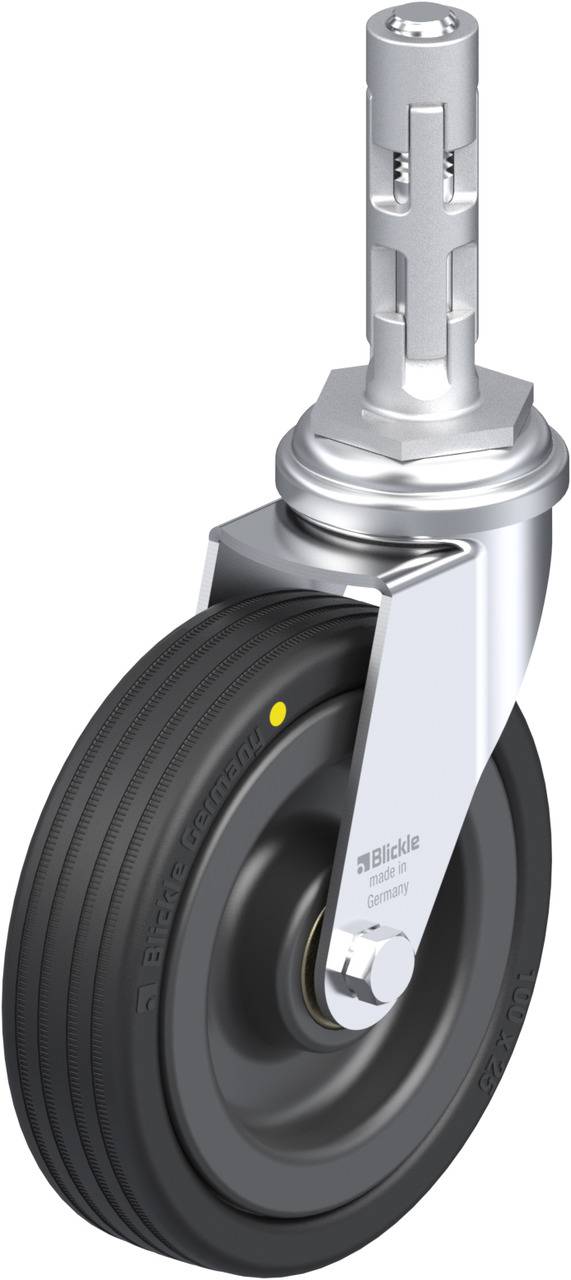 Blickle 751118 LRA-VPA 100K-EL-E01 Kółko skrętne Średnica koła: 100 mm Maksymalne obciążenie: 70 kg 1 szt. - obrazek 1