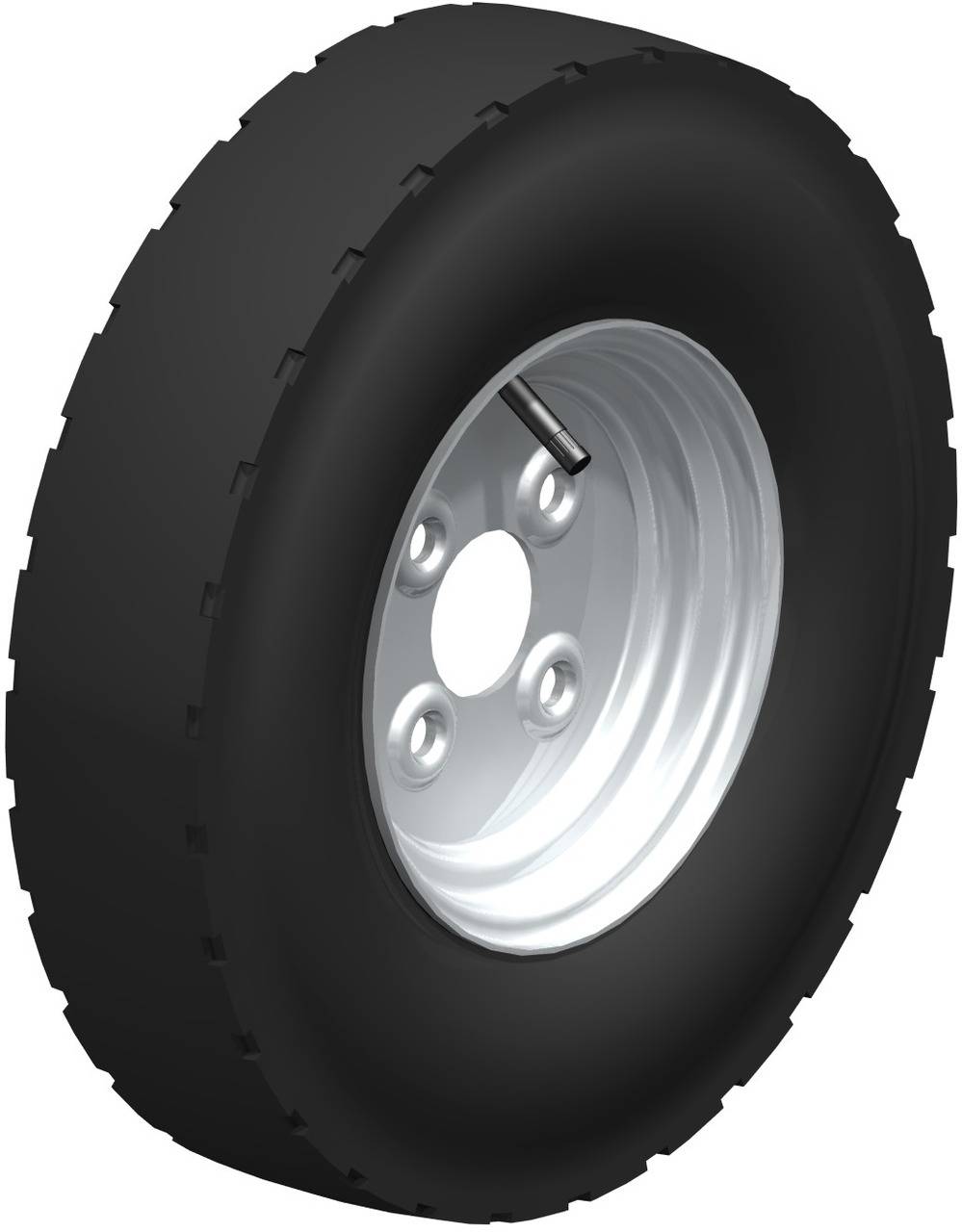 Blickle 40766 Rad-Luftreifen PA 420/4 Koło kołnierzowe Średnica koła: 415 mm Maksymalne obciążenie: 525 kg 1 szt. - obrazek 1