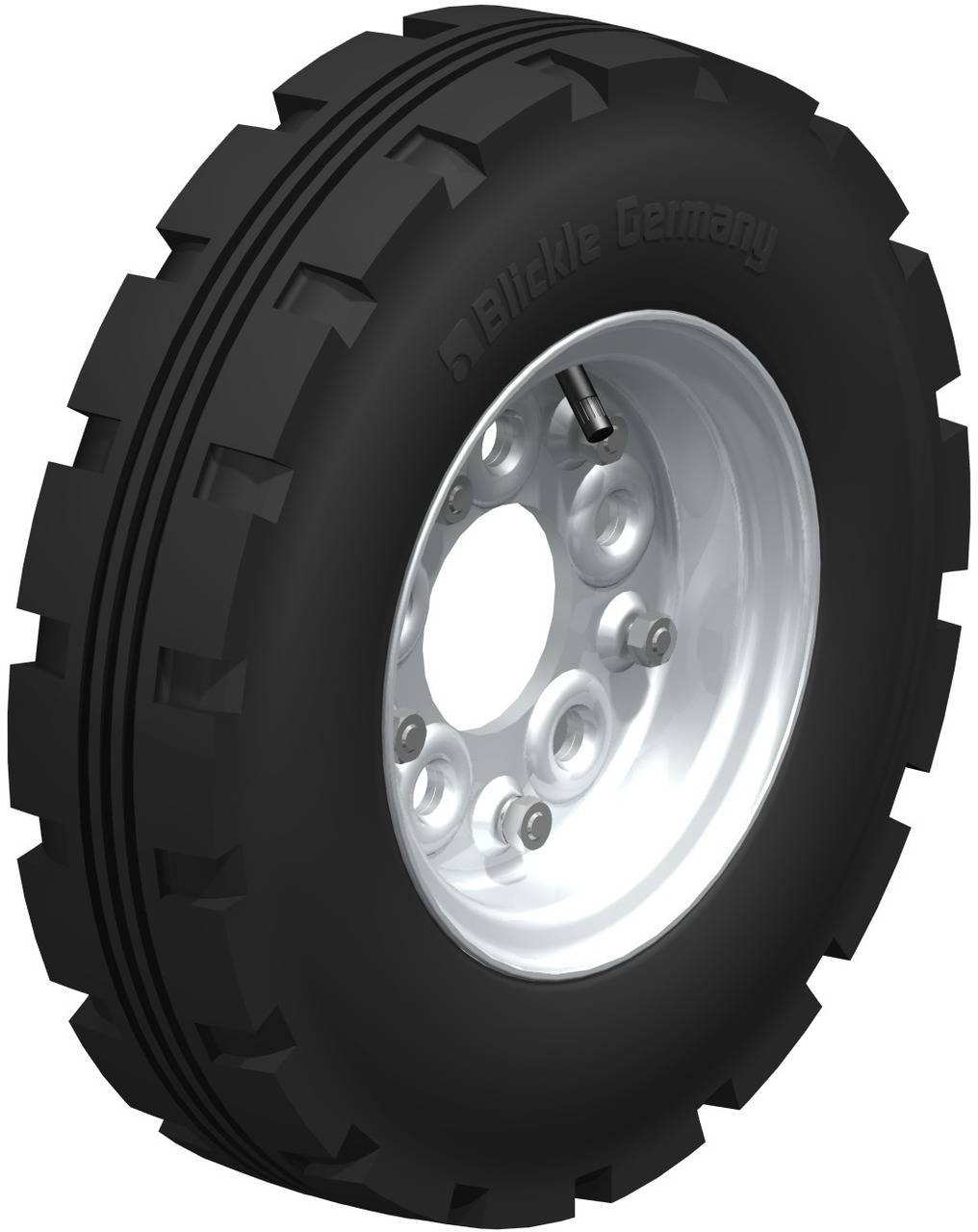 Blickle 23333 Rad-Luftreifen PA 430/5 Koło kołnierzowe Średnica koła: 420 mm Maksymalne obciążenie: 650 kg 1 szt. - obrazek 1