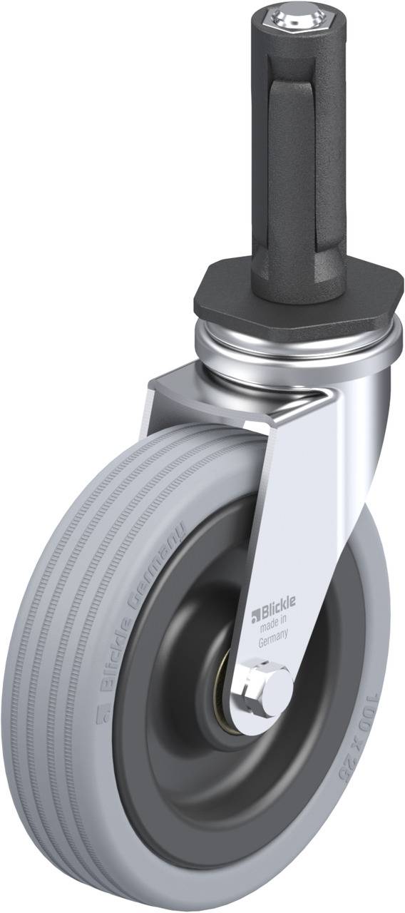 Blickle 856350 LRA-VPA 100K-ER02 Kółko skrętne Średnica koła: 100 mm Maksymalne obciążenie: 70 kg 1 szt. - obrazek 1