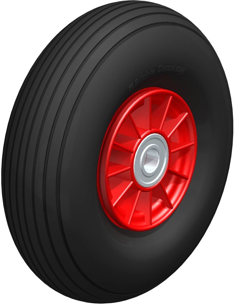 Blickle 528869 PK 260/20-75K-ROT Opona pneumatyczna Średnica koła: 260 mm Maksymalne obciążenie: 150 kg 1 szt. - obrazek 1