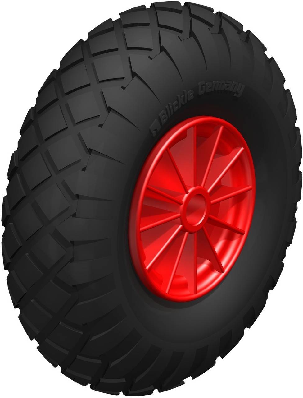 Blickle 39966 PK 262/20-75G-ROT Opona pneumatyczna Średnica koła: 260 mm Maksymalne obciążenie: 150 kg 1 szt. - obrazek 1