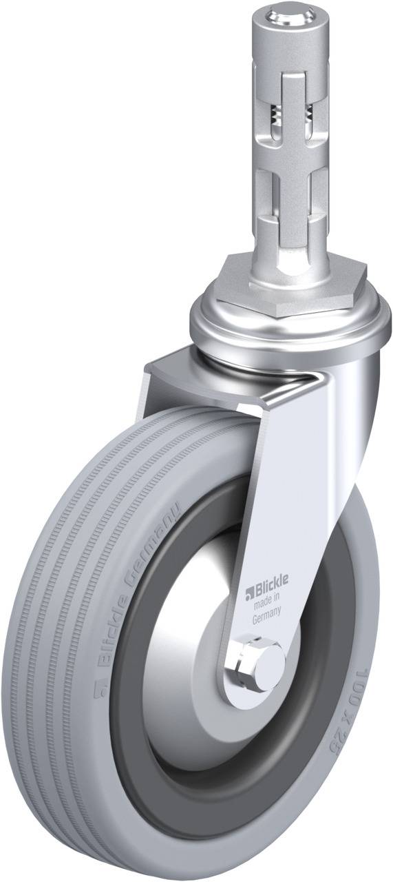 Blickle 286732 LRA-VPA 100K-FA-E01 Kółko skrętne Średnica koła: 100 mm Maksymalne obciążenie: 70 kg 1 szt. - obrazek 1