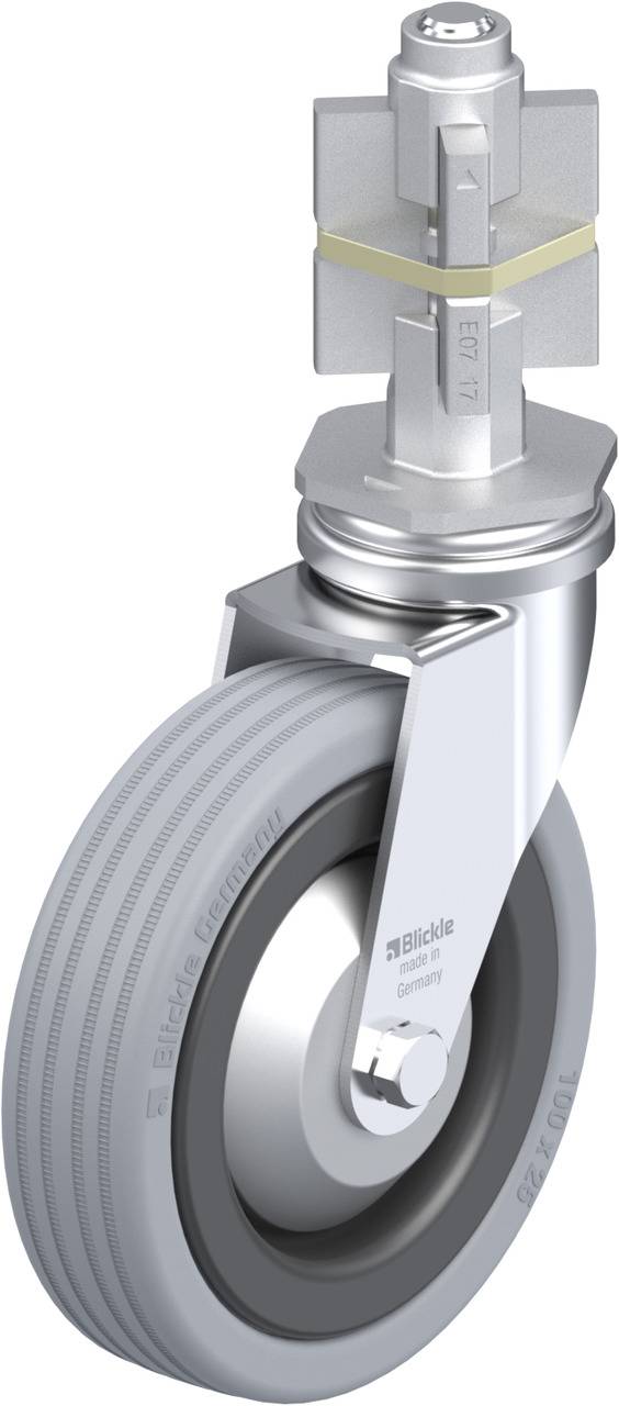 Blickle 751127 LRA-VPA 100K-FA-E07 Kółko skrętne Średnica koła: 100 mm Maksymalne obciążenie: 70 kg 1 szt. - obrazek 1