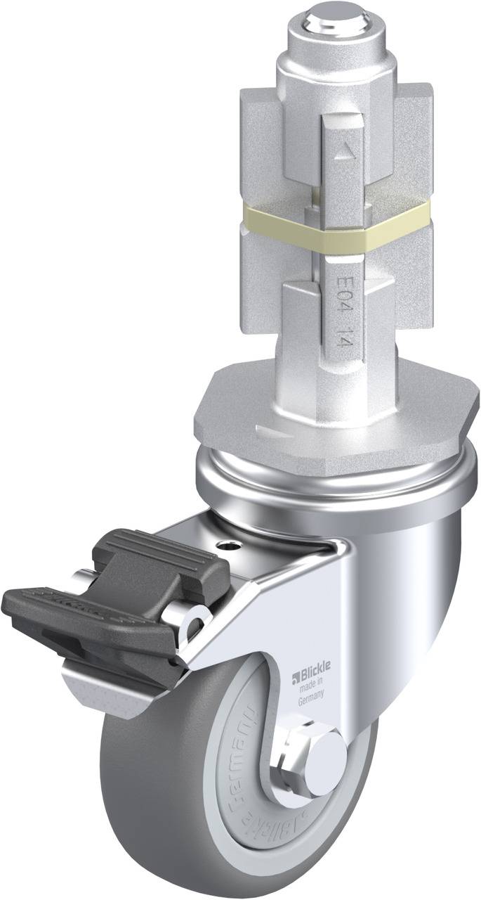 Blickle 654103 LRA-TPA 50KF-FI-E04 Kółko skrętne z hamulcem Średnica koła: 50 mm Maksymalne obciążenie: 50 kg 1 szt. - obrazek 1