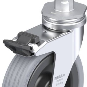 Blickle 424713 LRA-VPA 100K-FI-E03 Kółko skrętne z hamulcem Średnica koła: 100 mm Maksymalne obciążenie: 70 kg 1 szt.