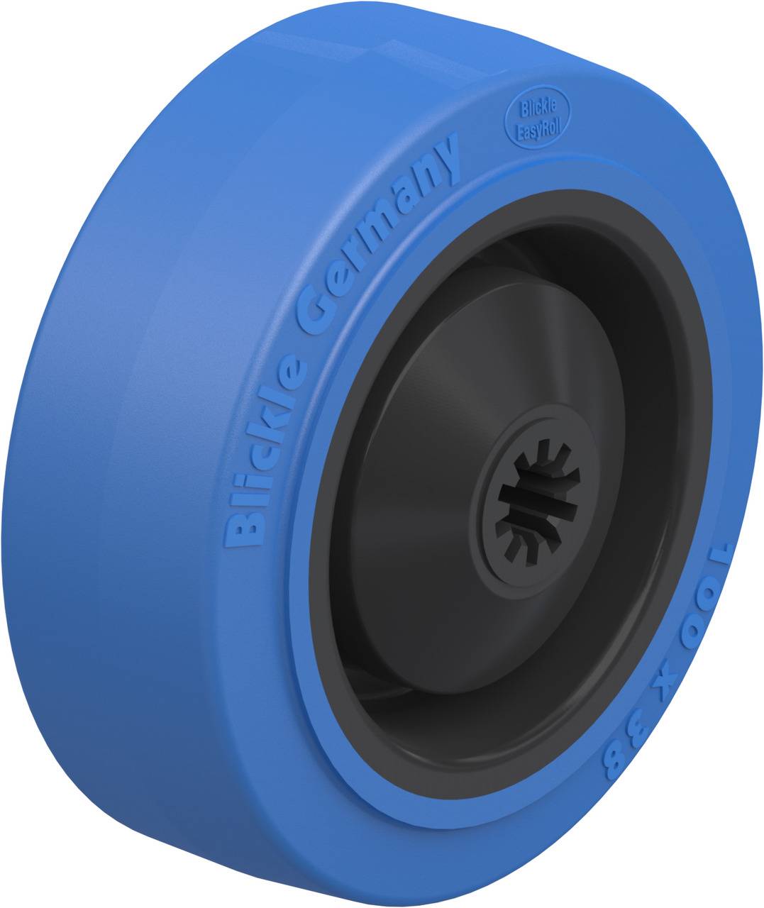Blickle 605055 POEV 100/8KA-SB Koło z tworzywa sztucznego Średnica koła: 100 mm Maksymalne obciążenie: 200 kg 1 szt. - obrazek 1