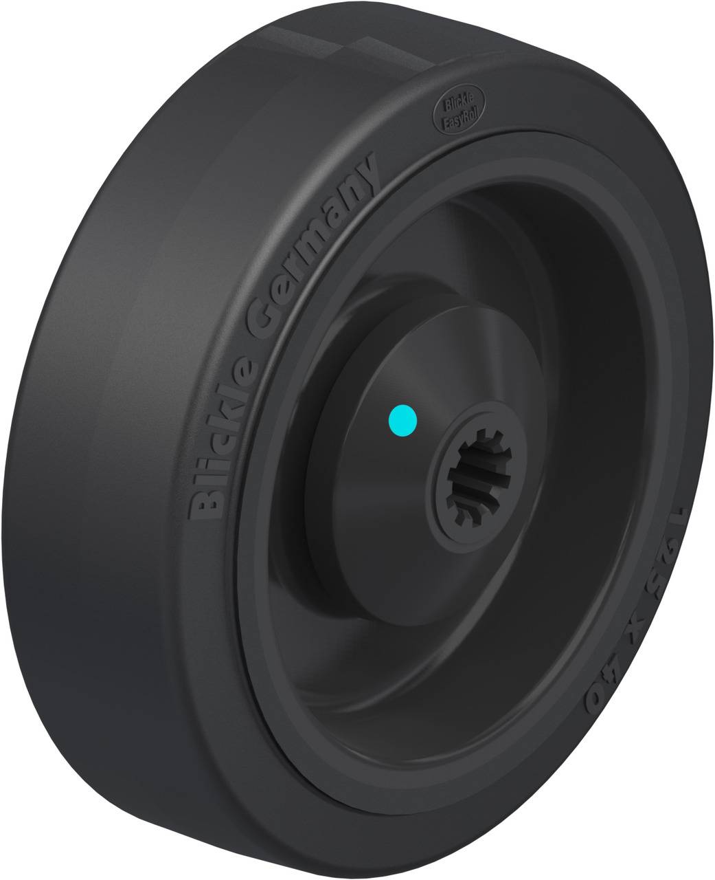Blickle 601377 POEV 125/10KAD Koło z tworzywa sztucznego Średnica koła: 125 mm Maksymalne obciążenie: 250 kg 1 szt. - obrazek 1